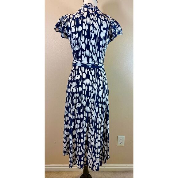 NWOT French Connection Dam Islanna Crepe Printed Midi Casual Summer Dress Size 0 - Picture 5 of 11